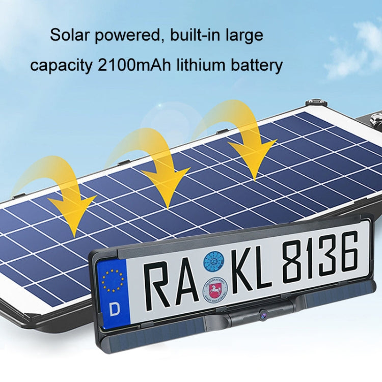 Solar Integrated License Plate Frame Vehicle Camera Wireless Reversing Display, RC03 Solar Integrated License Plate Frame Vehicle Camera Wireless Reversing Display, RC03